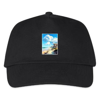 Salt Creek Beach Kalifornien Vintage Reiseposter - Kinder Basecap - Schwarz - Vorne