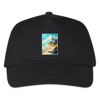 Salt Creek Beach Kalifornien Vintage Reiseposter - Kinder Basecap - Schwarz - Vorne