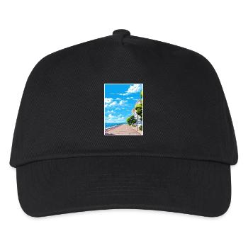 Thessaloniki Griechenland Dekoration Reiseposter - Kinder Basecap - Schwarz - Vorne