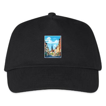 Koblenz Dekoration Deutschland Vintage Reiseposter - Kinder Basecap - Schwarz - Vorne