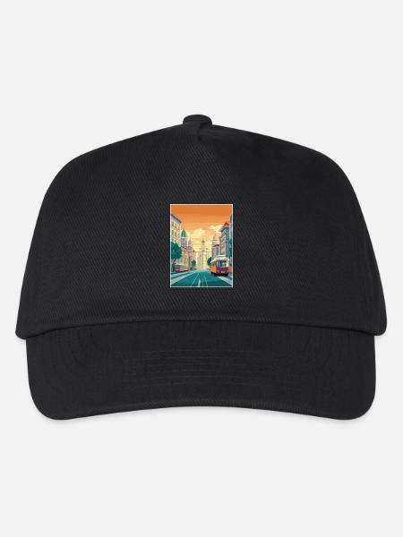 Wien Österreich Vintage Reiseposter WPA Souvenir - Kinder Basecap - Schwarz