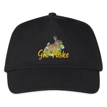 God Paske Frohe Ostern - Kinder Basecap - Schwarz - Vorne