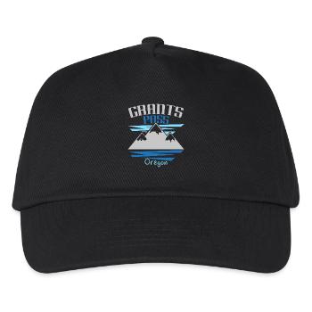 Grants Pass Oregon USA Staat Amerika Oregonian - Kinder Basecap - Schwarz - Vorne