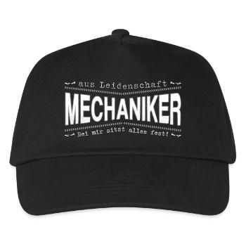 Mechaniker Mechatroniker Handwerker - Kinder Basecap - Schwarz - Vorne