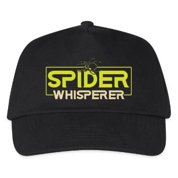 Spinnenflüsterer Spinnenliebhaber Arachnid Tarantu - Kinder Basecap - Schwarz - Vorne