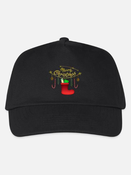 Merry Christmas - Kinder Basecap - Schwarz