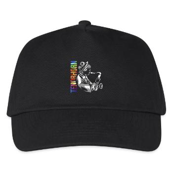 Funkelndes Tenorhorn Blasmusik - Kinder Basecap - Schwarz - Vorne