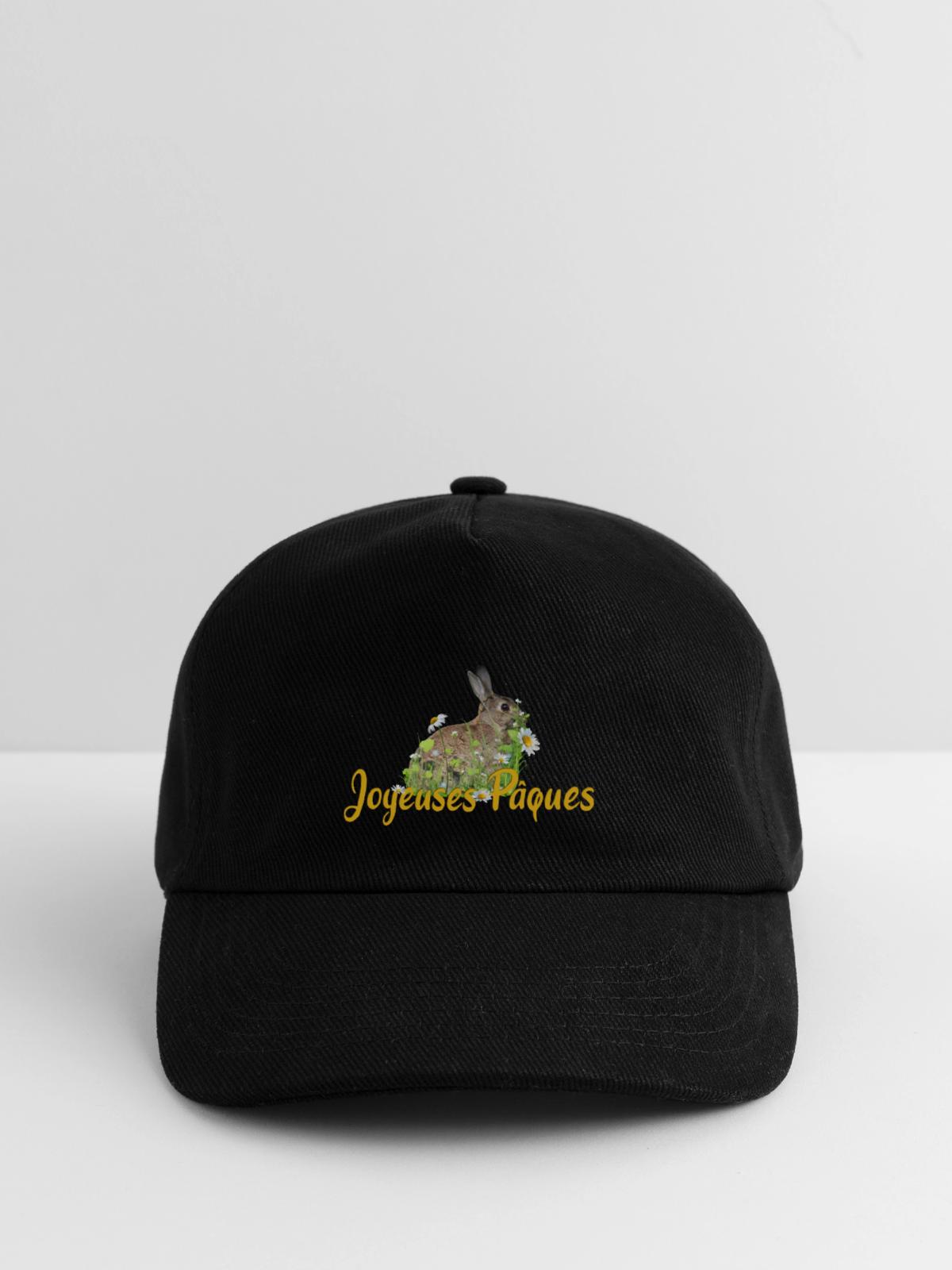 Joyeuses Paques Frohe Ostern - Kinder Basecap - Schwarz - Vorne