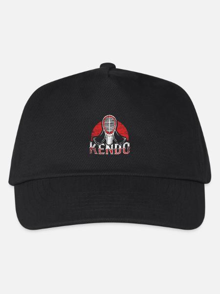 Blitzschneller Kendo Wettkampf - Kinder Basecap - Schwarz