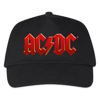 AC/DC Klassisches Logo Mit Blitz - Kinder Basecap - Schwarz - Vorne