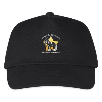 Irish Tinker Pferd Gypsy Cop - Kinder Basecap - Schwarz - Vorne