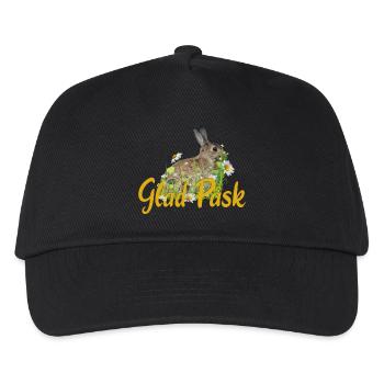 glad pask Frohe Ostern - Kinder Basecap - Schwarz - Vorne