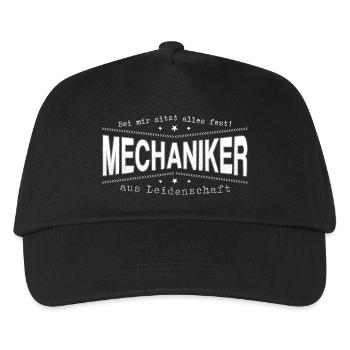 Mechaniker Mechatroniker Handwerker - Kinder Basecap - Schwarz - Vorne