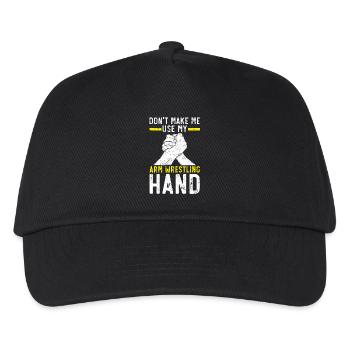 Zwing mich nicht, meinen Arm zu benutzen Arm Wrest - Kinder Basecap - Schwarz - Vorne