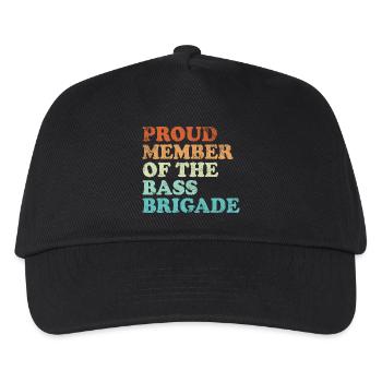 Proud Member of the Bass Brigade - retro hell - Kinder Basecap - Schwarz - Vorne