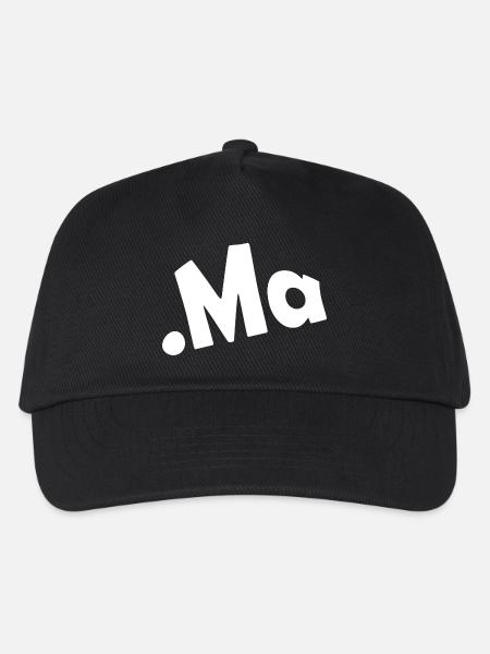 Marokko Ländervorwahl - Kinder Basecap - Schwarz