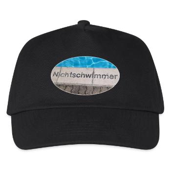 Nichtschwimmer - Kinder Basecap - Schwarz - Vorne