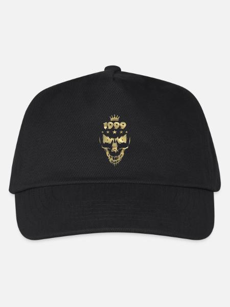 1999 Totenkopf Gold - Kinder Basecap - Schwarz