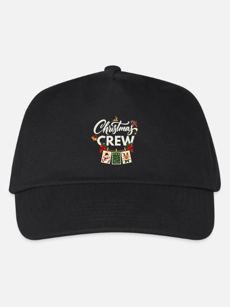 Weihnachts-Crew - Kinder Basecap - Schwarz
