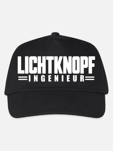 Lichtknopf Ingenieur Veranstaltungstechniker Licht - Kinder Basecap - Schwarz