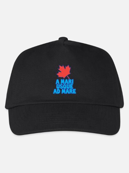 A Mari Usque Ad Mare Canada - Kinder Basecap - Schwarz