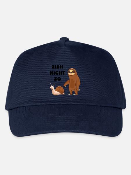 Zieh nicht so Schnecke und ein Faultier - Kinder Basecap - Navy