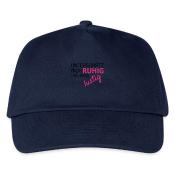 Unterschätz mich ruhig Spruch lustig - Kinder Basecap - Navy - Vorne