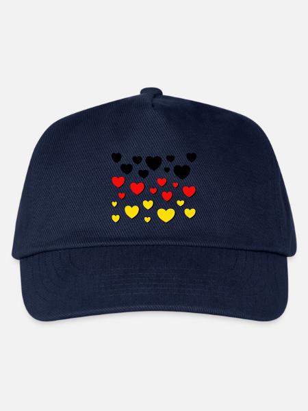 deutschland schwarz rot gold - Kinder Basecap - Navy