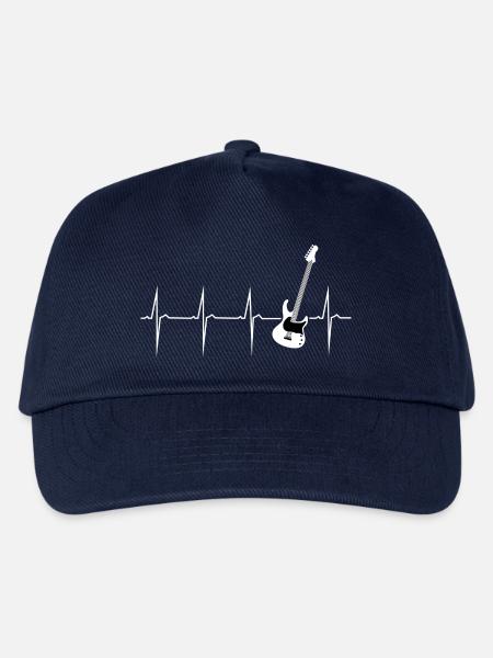 herzschlag e gitarre - Kinder Basecap - Navy