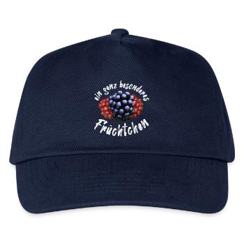 Brombeere Brombeeren Beeren Früchte - Kinder Basecap - Navy - Vorne