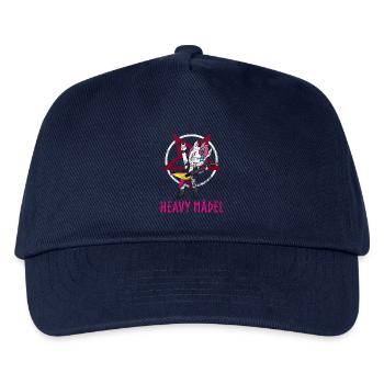 Heavy Mädel Metal Einhorn Mädchen Rock - Kinder Basecap - Navy - Vorne