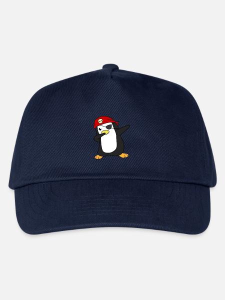 Pirat Pinguin Piraten - Kinder Basecap - Navy