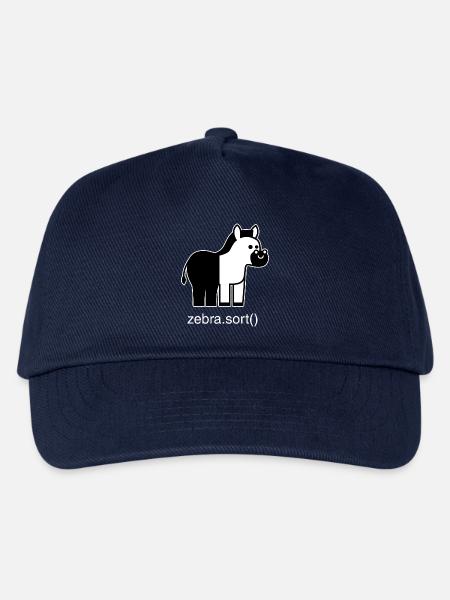 Sortiertes Zebra - Kinder Basecap - Navy