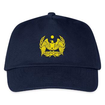 Roma Römisch Römischer Reich SPQP Polonia Polen - Kinder Basecap - Navy - Vorne
