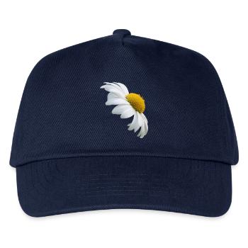 Margeriten Margerite weiße Blume Gänseblume - Kinder Basecap - Navy - Vorne