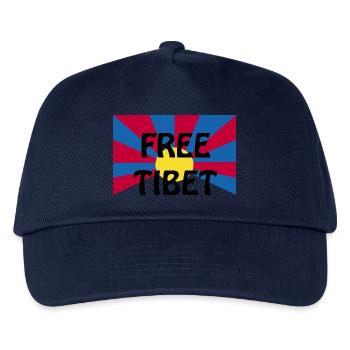 free tibet - Kinder Basecap - Navy - Vorne
