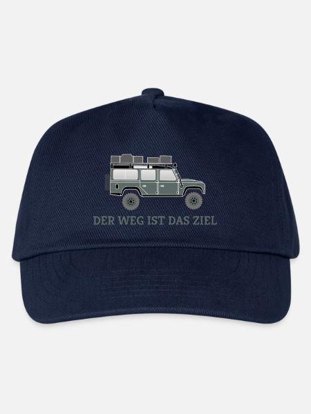 Dachzelt Offroad 4x4 Reisefahrzeug T-Shirt - Kinder Basecap - Navy