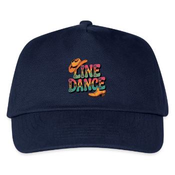 Line Dance mein Hobby - meine Passion - mein Ding - Kinder Basecap - Navy - Vorne