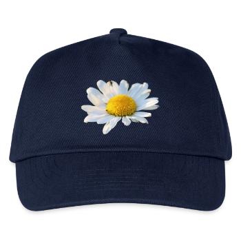 Margeriten Margerite weiße Blume Gänseblume - Kinder Basecap - Navy - Vorne