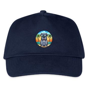 Neapolitanische Dogge Hunderasse Cartoon Sonnenbrille - Kinder Basecap - Navy - Vorne