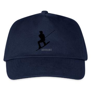 Wakeboarder / Wakeboarderin - Kinder Basecap - Navy - Vorne