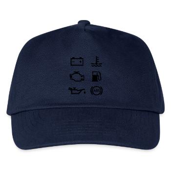 Car lights - Kids’ Baseball Cap - navy - Front