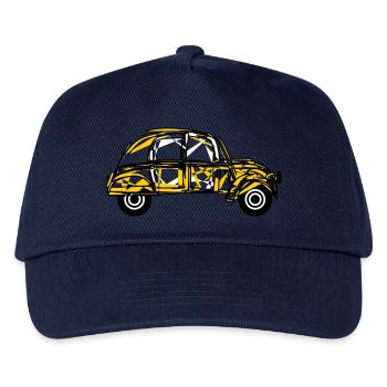 2 Lebenslauf. AUTO. RALLYE. VATERTAG. - Kinder Basecap - Navy - Vorne