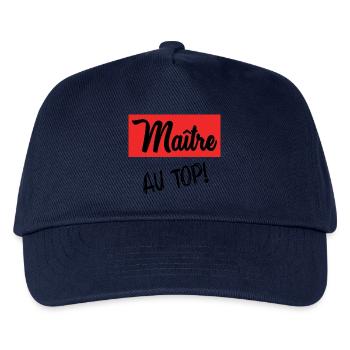 MASTER. MASTER. THANK YOU. THANK YOU MASTER - Kids’ Baseball Cap - navy - Front
