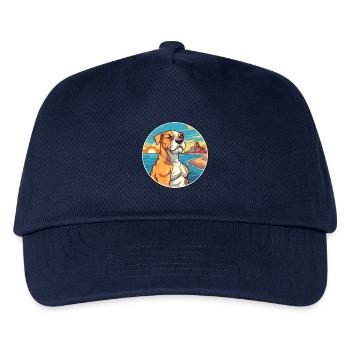 Córdoba Kampfhund Rasse Cartoon Kawaii Clipart - Kinder Basecap - Navy - Vorne