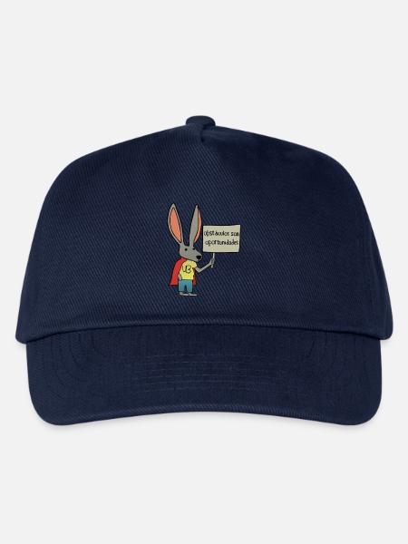 Maus - Hindernisse sind Chancen - Kinder Basecap - Navy