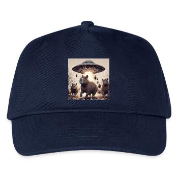 UFO & Wasserschweine - Kinder Basecap - Navy - Vorne