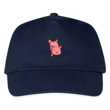 Pig Handstand - Kinder Basecap - Navy - Vorne