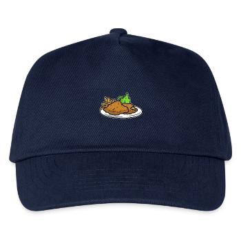 Knackiges Wiener Schnitzel Panade - Kinder Basecap - Navy - Vorne