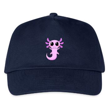 Axolotl Peace Zeichen - Kinder Basecap - Navy - Vorne